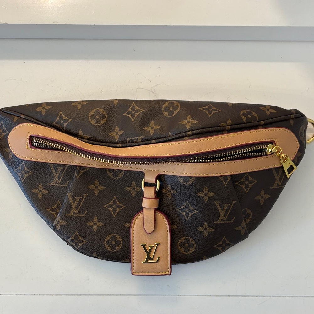 Louis Vuitton Monogram Bum Bag with Gold Accents NEW